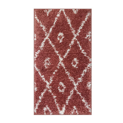 Alfombra Idetex Shaggy Guiza 70x200 cm Terracota