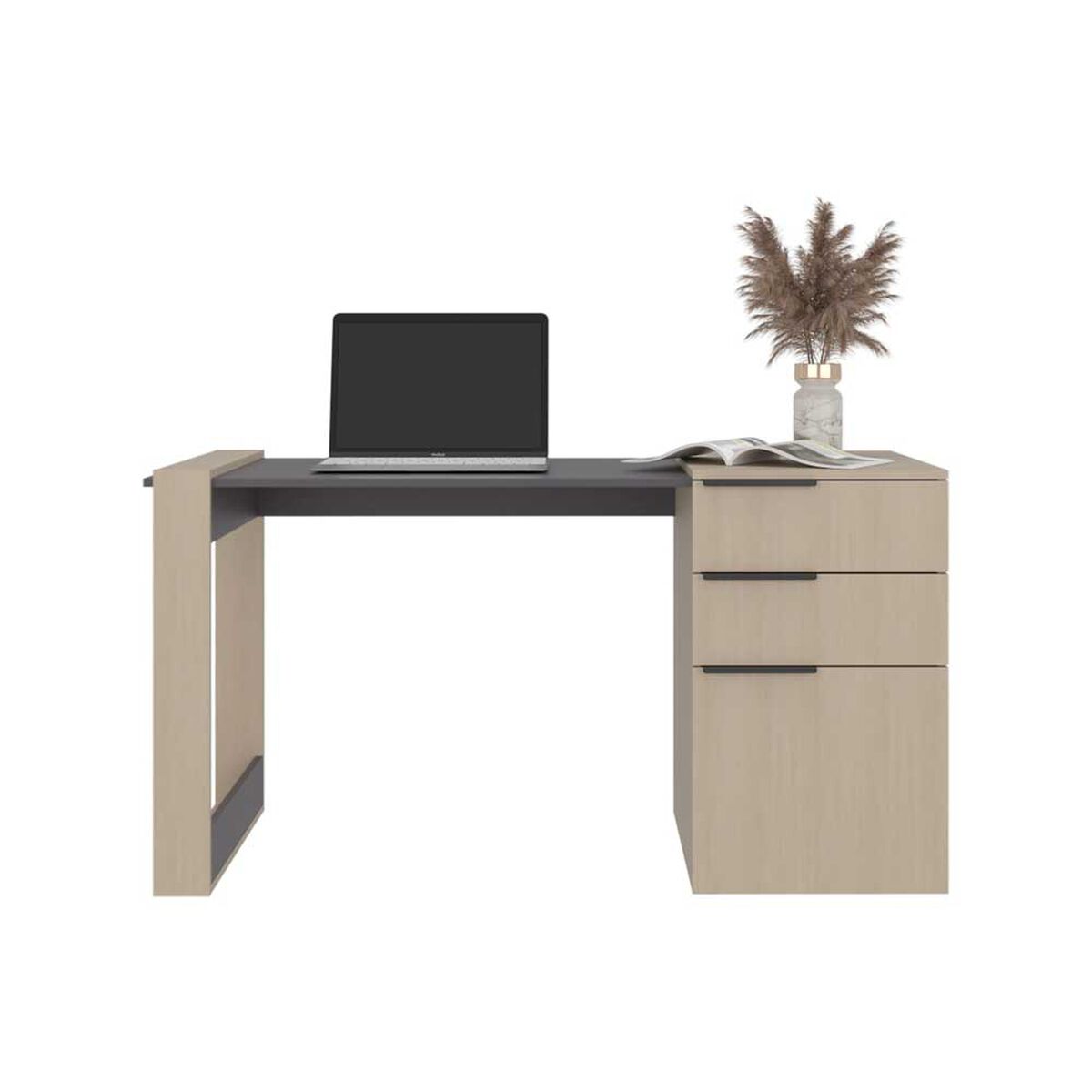 Escritorio Tuhome Office Cartagena Plomo