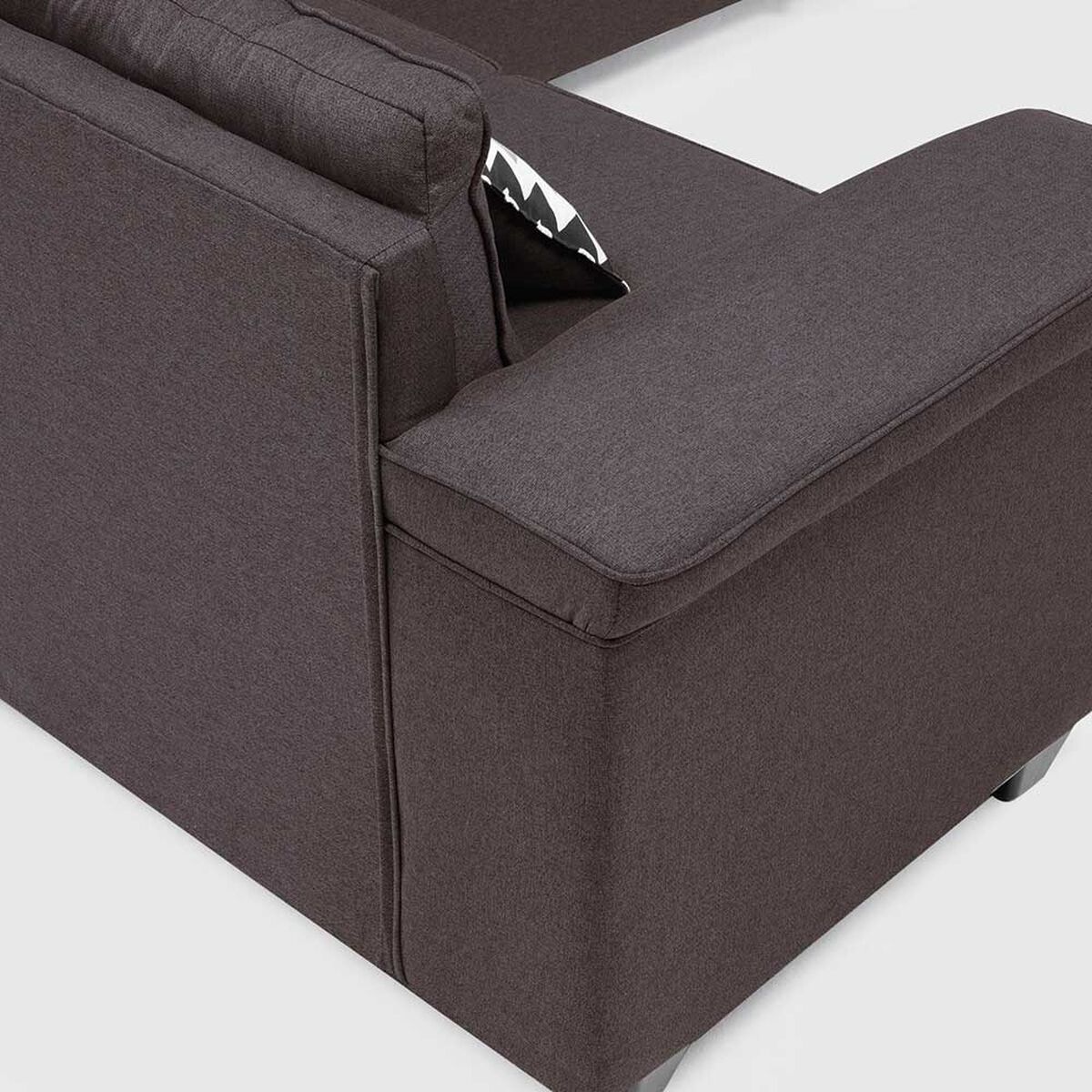 Sof&aacute; Seccional Mons Sicilia 5 Cuerpos Chocolate