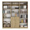2 Estantes 5 Repisas + Estante 2 Puertas + 3 Complementos TuHome Home Macadamia
