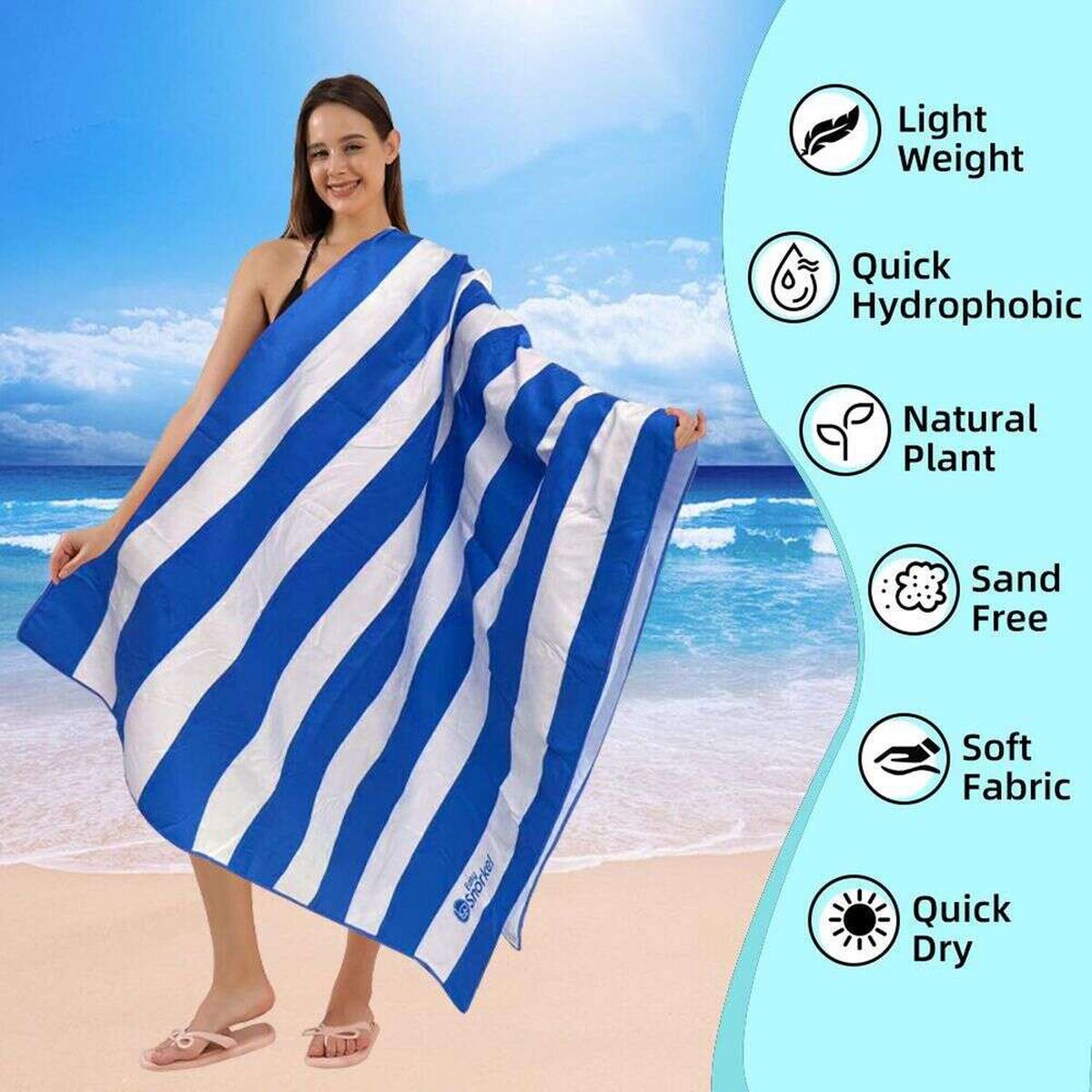 Pack 2 Toallas Xl de Microfibra 90x200 Cm Secado R&aacute;pido Playa Viaje Pro Outdoor