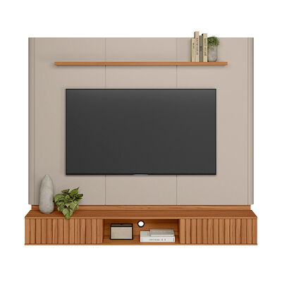 Panel TV Di Poretti Design Amarante Hasta 70" Caf&eacute; Claro