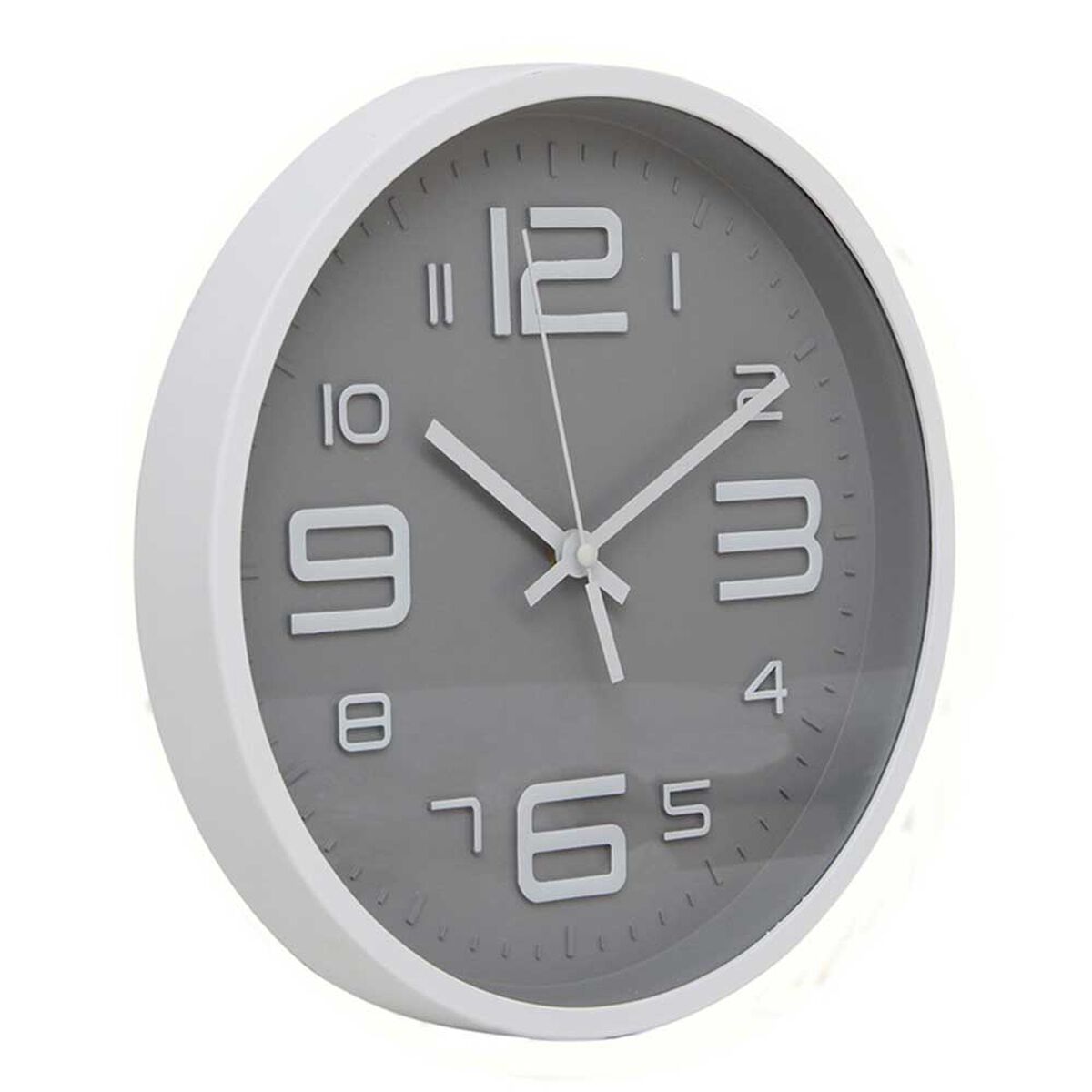 Reloj de Pared Pl&aacute;stico Vgo Circular 30 cm Blanco