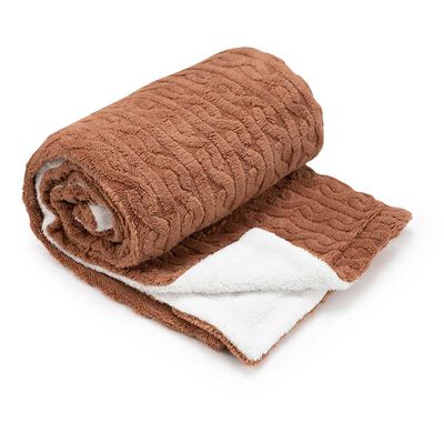 Imagen 1 del producto Manta Embossed Sherpa Zibel Terra, Verde