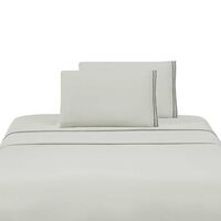 Juego de Sábanas Illusions King Bordada Beige