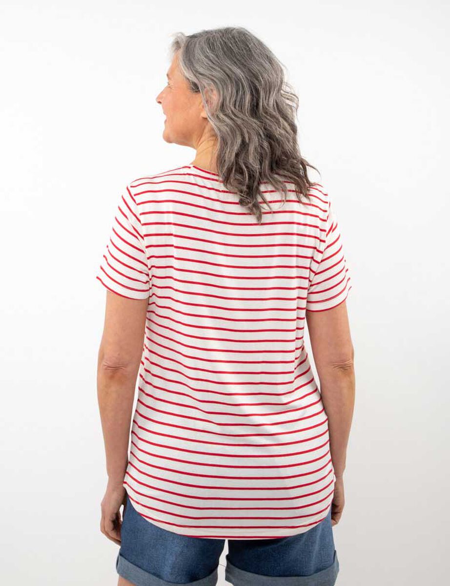 Polera Con Estampado Manga Corta Mujer Portman Club