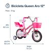 Bicicleta Queen 12Rosada Bebesit