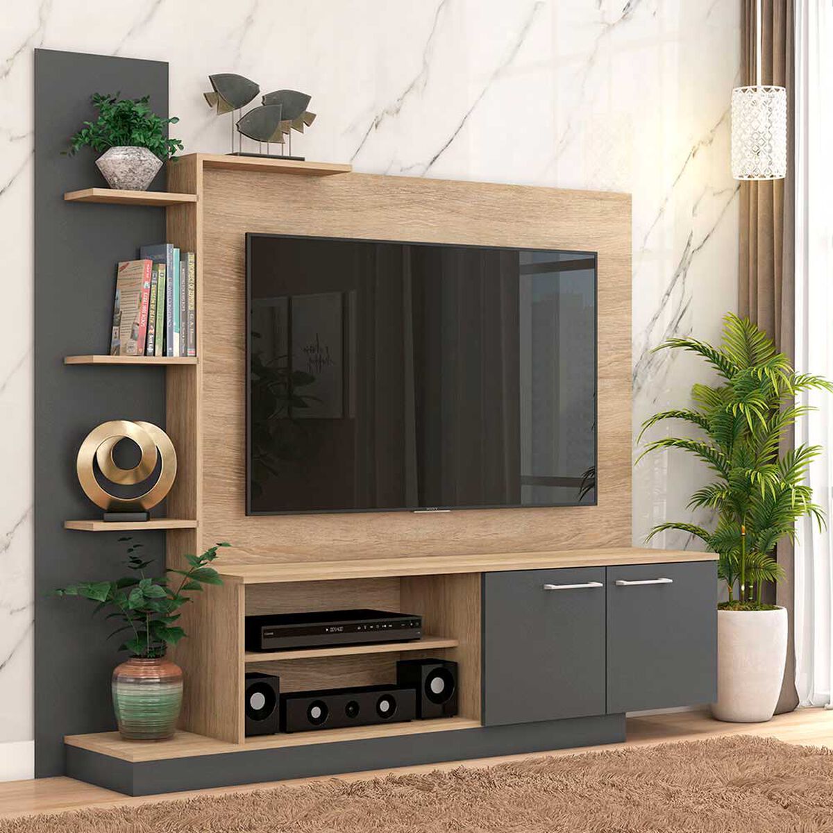 Home TV Vekkahome Reina 55 pulgadas Grafito