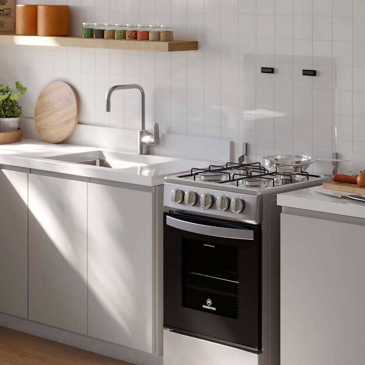 Cocina a Gas Mademsa FM4LS 4 Quemadores