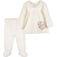 Osito Plush de Algodón Chess Baby Coral, Crudo