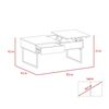 Mesa de Centro TuHome 5G-4 Ceniza/Wengue