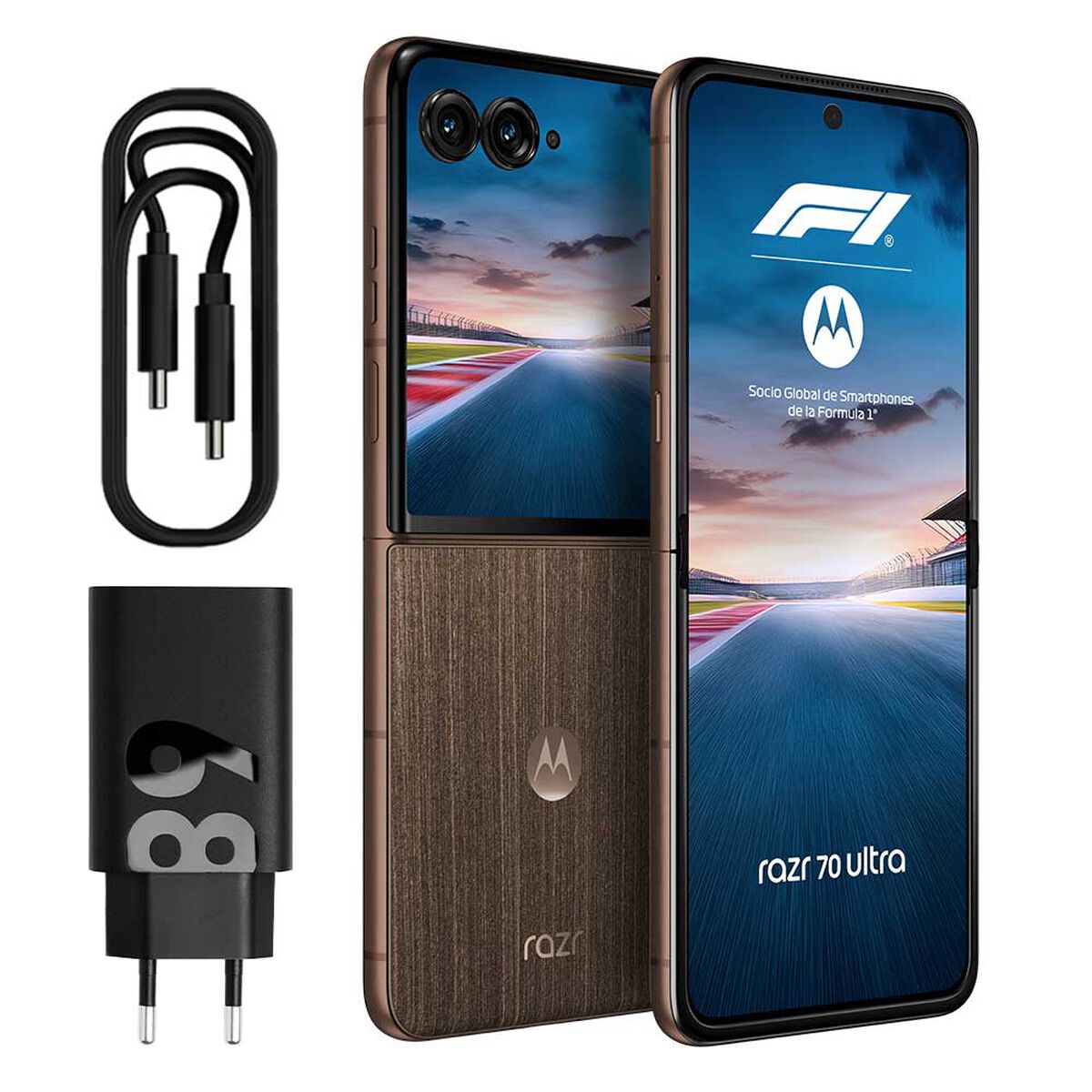 Celular Motorola Razr 70 Ultra 5G 1 TB 6,96" Caf&eacute;