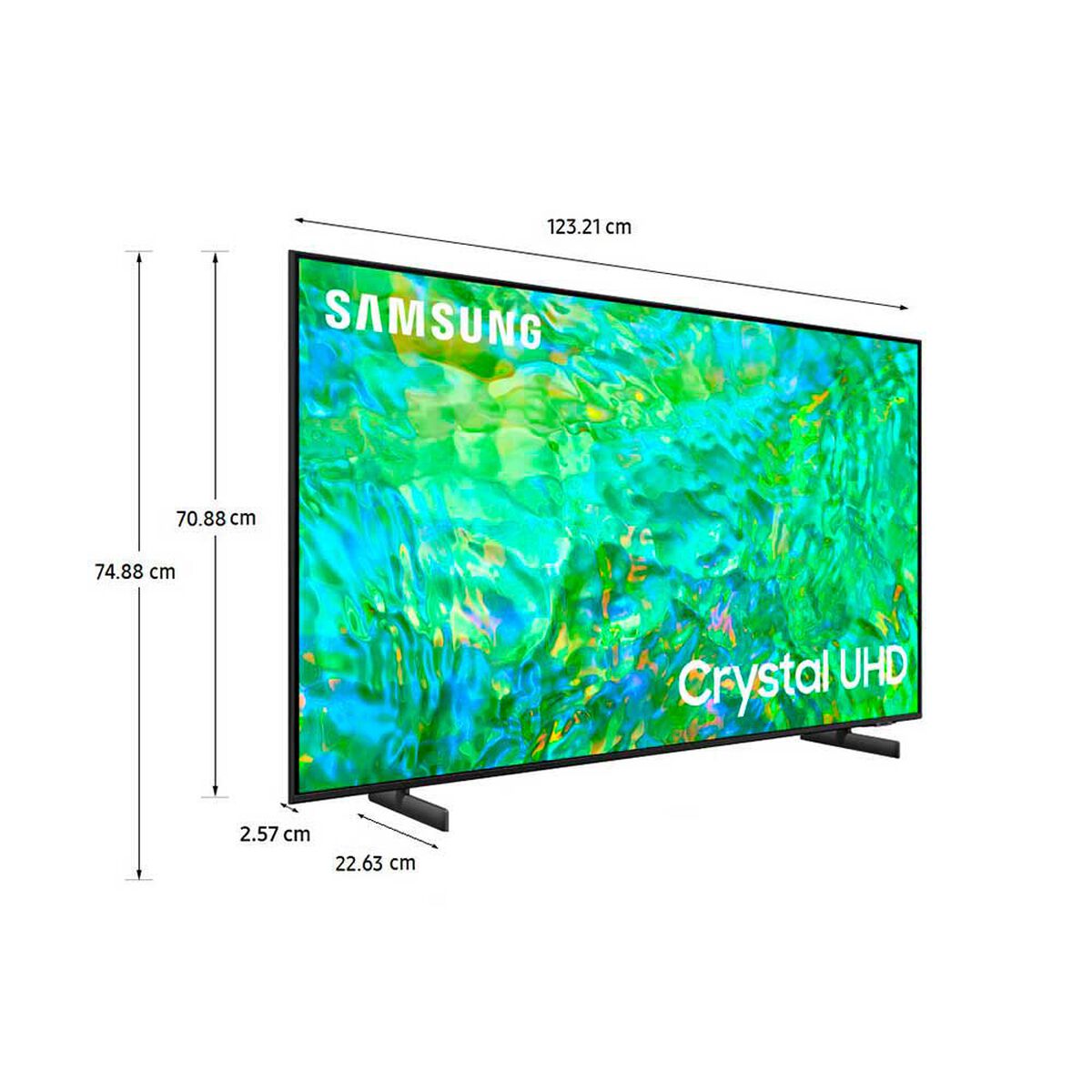 LED 55" Samsung Crystal CU8000GXZS Smart TV 4K UHD