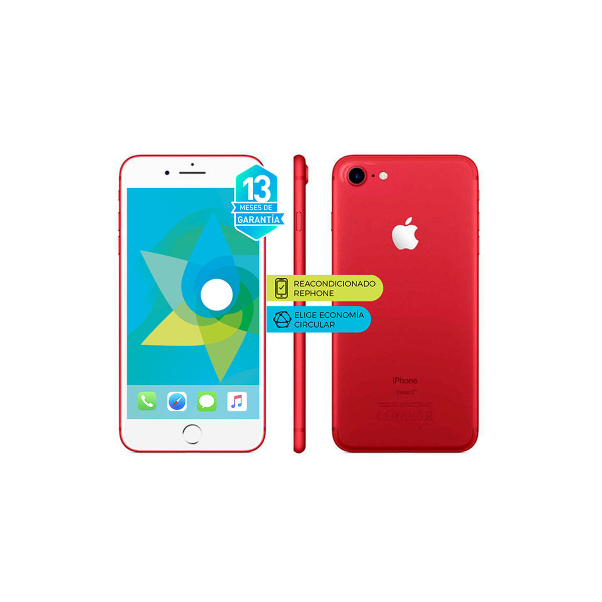 Celular Apple iPhone 7 128GB 4,7" Reacondicionado Rojo Liberado
