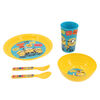 Set 5 Piezas Vajilla Infantil Minions Amarillo