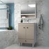 Combo Baño Vanitorio + Espejos Home Mobili City Beige