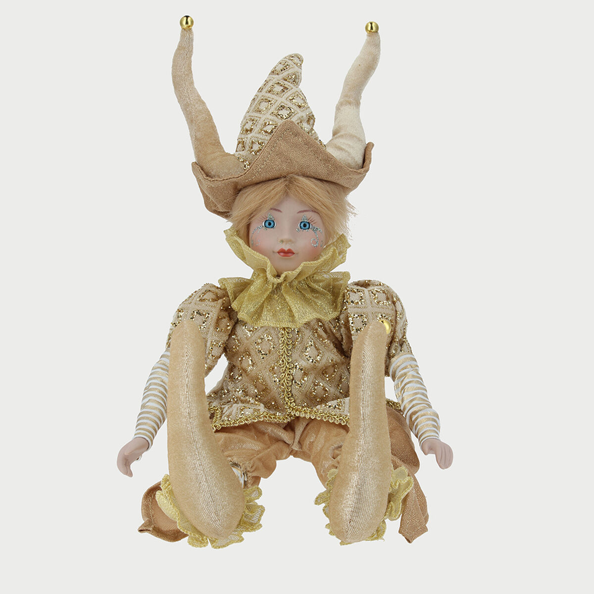 Figura Arlequin H Dorado 43 Cm