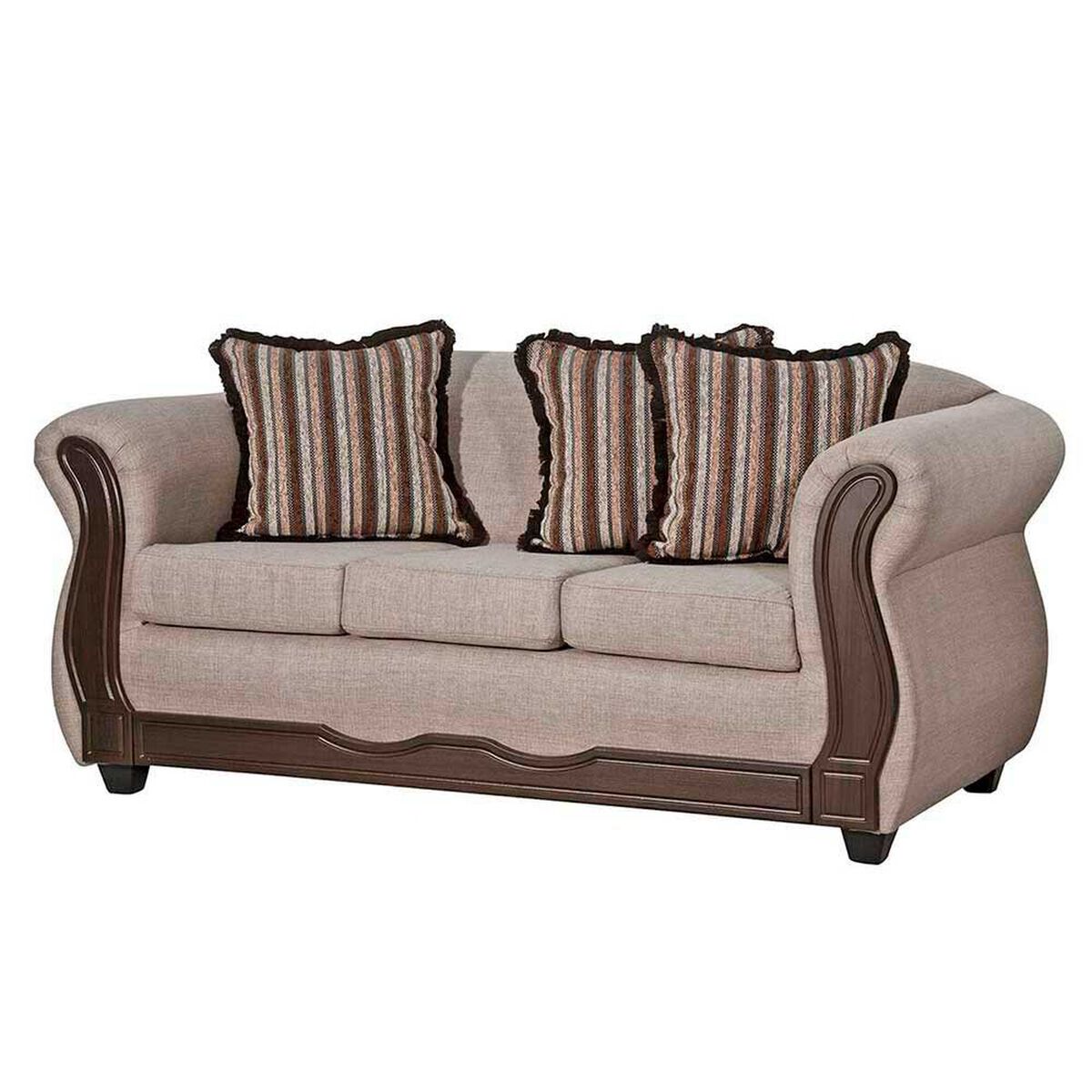 Juego de Living Black Factory Sofia 6 Cuerpos Beige