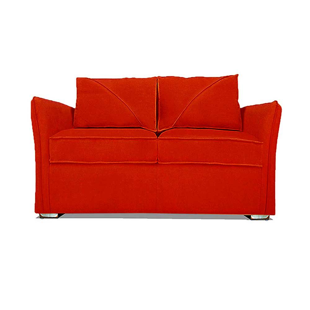 Sofá Elegant Detail Atlanta 2 Cuerpos Tela Rojo