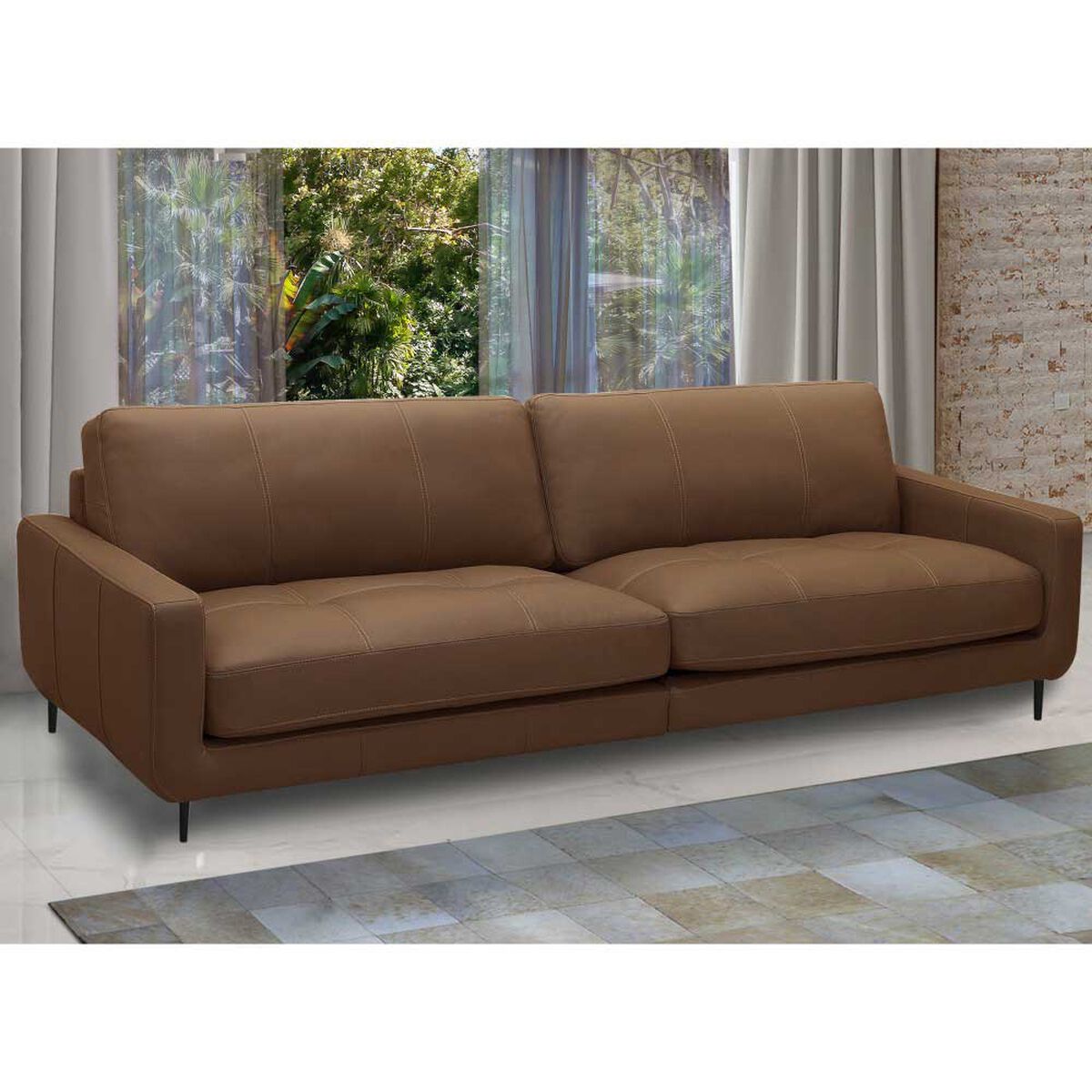 Sofá Amuv Alicante 3 Cuerpos Café