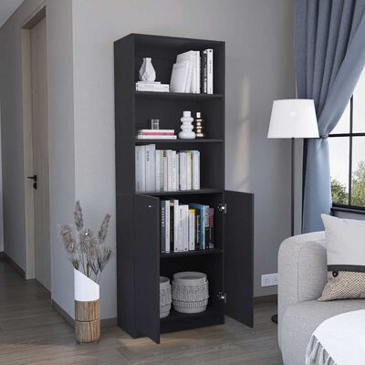 Imagen 2 del producto Biblioteca Recta TuHome Home E4 2 Puertas Wengue