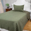 Quilt Doral 1,5 Plazas Verde Oliva Velvety