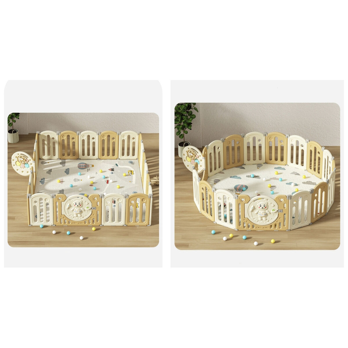 Corral Bebé 160x191cm con Accesorios Lubabycas