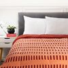 Plumón Coral Sherpa Casanova 2 Plazas Rayas Berry