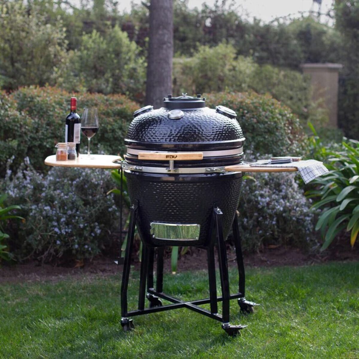 Parrilla a Carb&oacute;n Kamado FDV Tokio Black