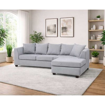 Seccional Kea Lara 3 Cuerpos  Gris Perla