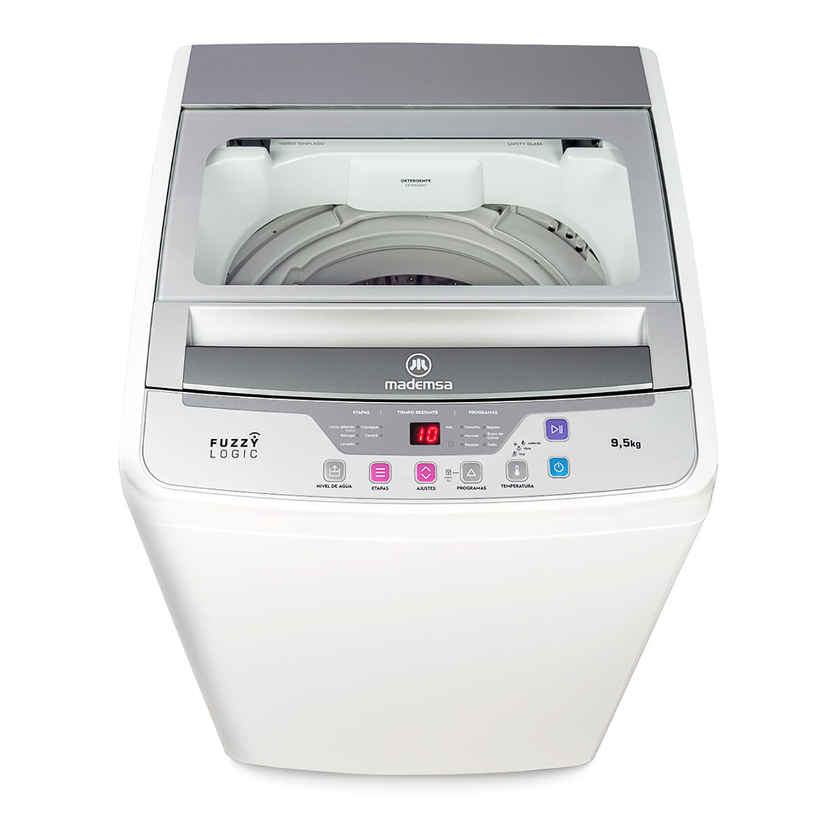 Lavadora Automática Mademsa Efficace 9,5 kgs.