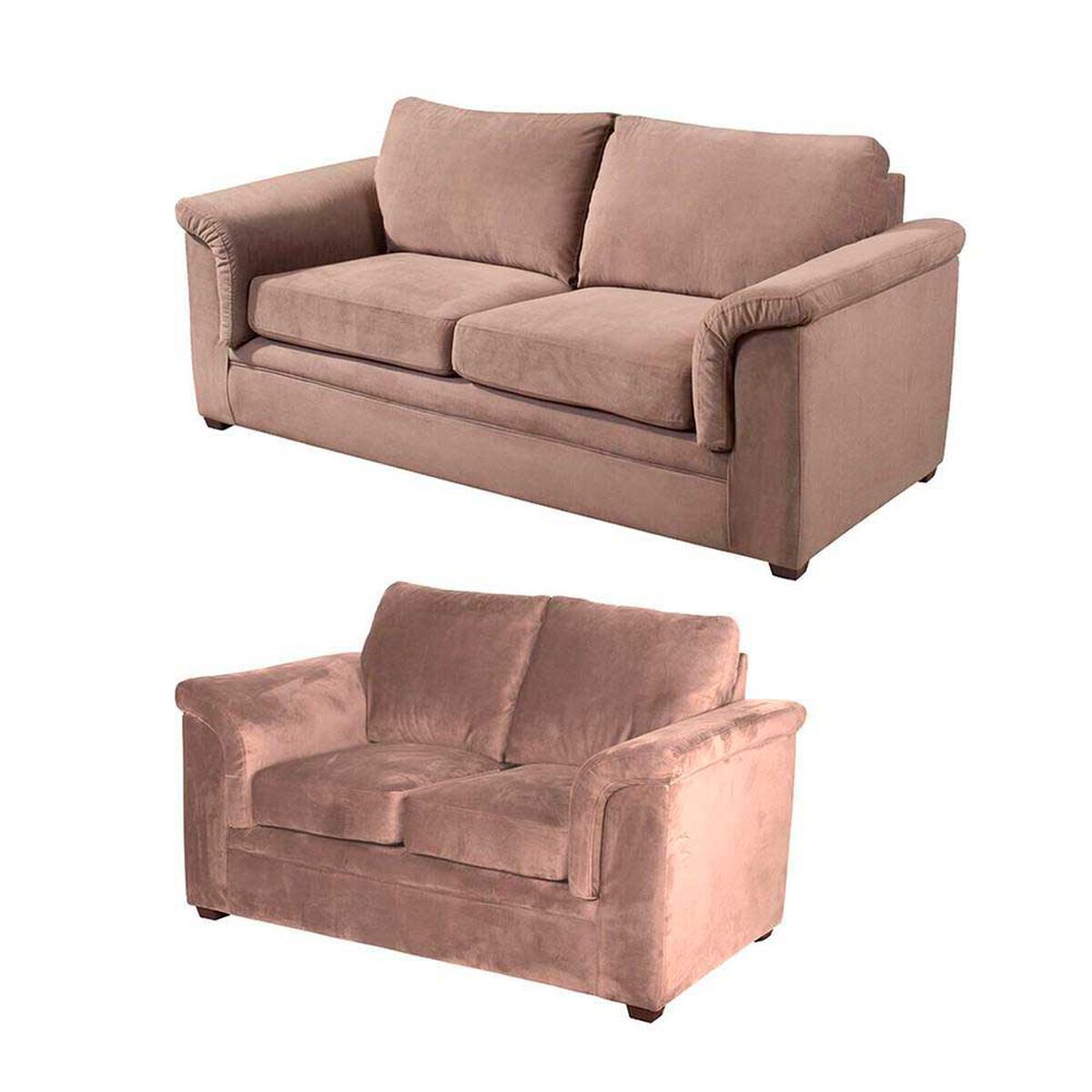 Juego de Living Latam Home Ancona 3 Cuerpos + Sof&aacute; 2 Cuerpos Beige