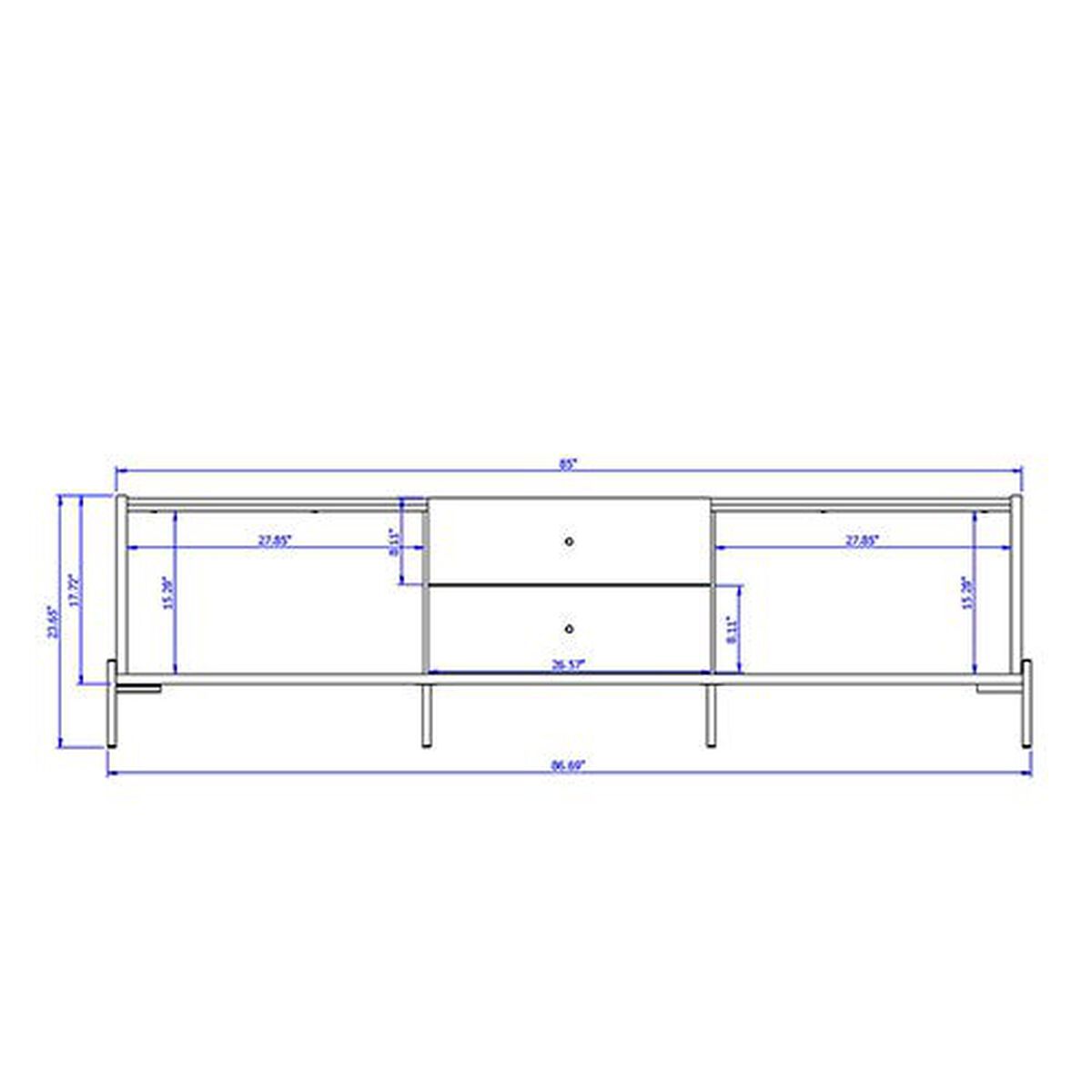 Rack TV Decocasa Jasper Hasta 50" Castaño