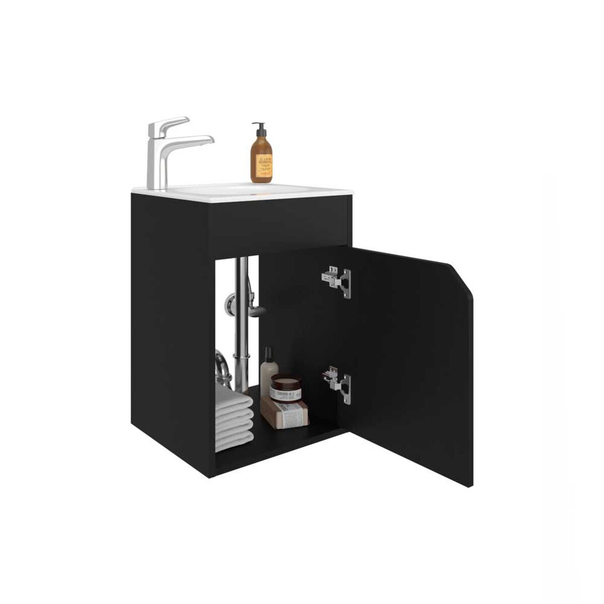 VANITORIO FLOTANTE BETHEL 1 PUERTA WENGUE