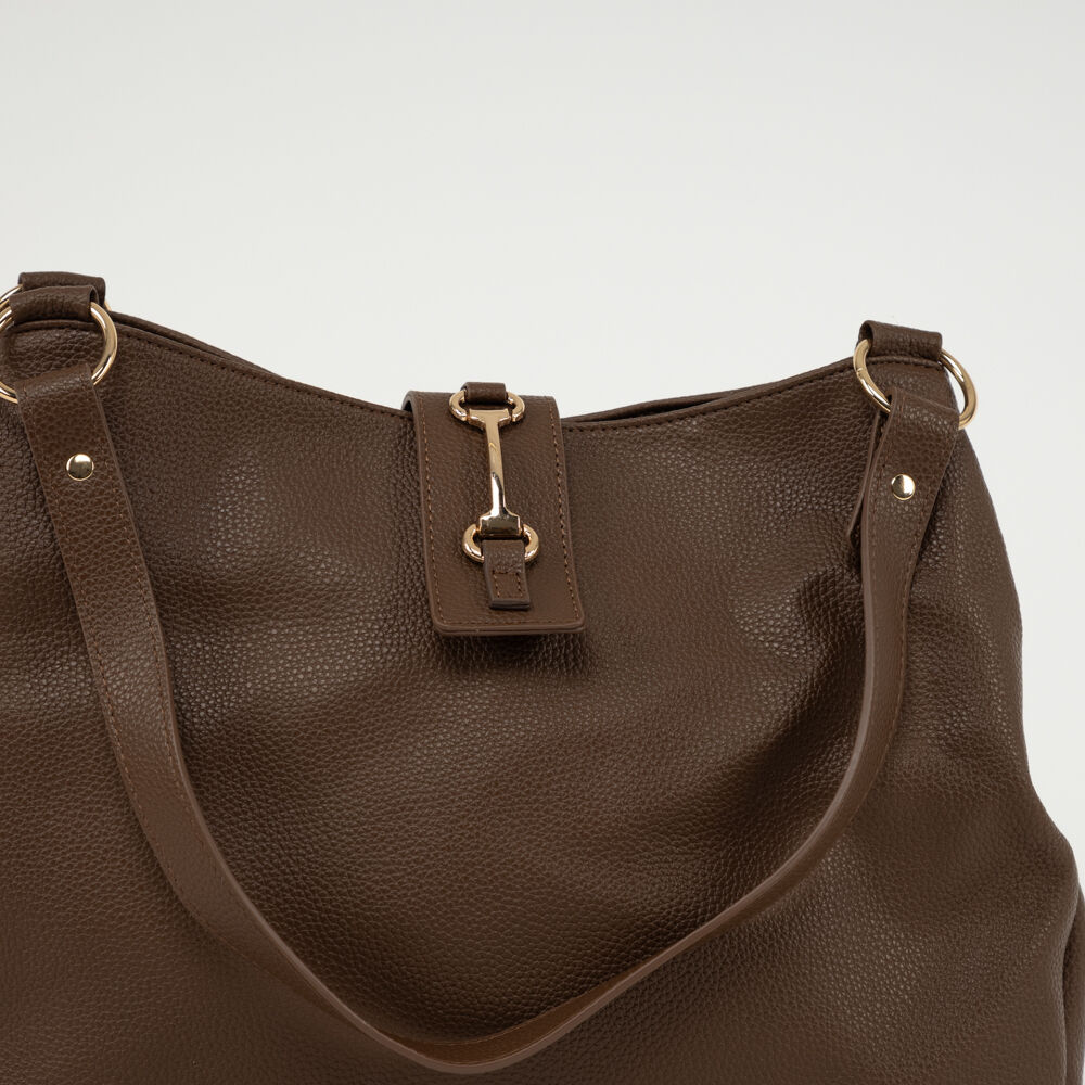 jafferjees ブラウン ハンドバッグ シンプル Cartera Cafe Zibel | Abc