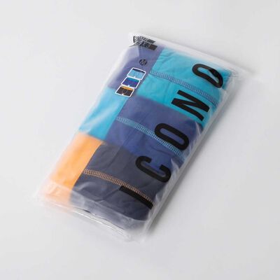 Pack 3 Bóxer Medio Hombre Icono Celeste