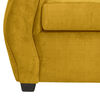 Juego de Living Innovamuebles Azucena Sofá 3 Cuerpos + Dos Sillones 1 Cuerpo Mostaza 
