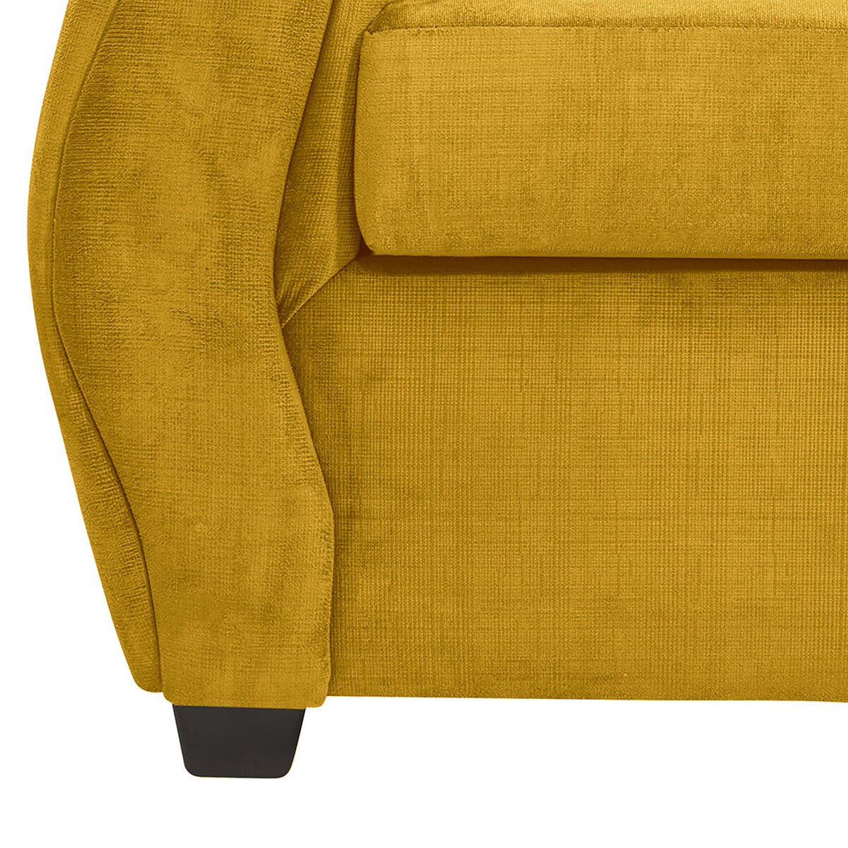 Juego de Living Innovamuebles Azucena Sofá 3 Cuerpos + Dos Sillones 1 Cuerpo Mostaza 