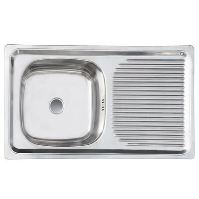 Imagen 1 del producto Lavaplatos Izquierdo Empotrable Con Rebalse Splendid 800X435 cm