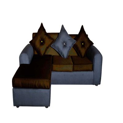 Imagen 2 del producto Sofá Seccional Diseño A&M Home Marcia 4 Cuerpos Negro Chocolate