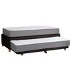 Cama Nido Latam Home 1,5 Plazas Zen Best Tela Negro