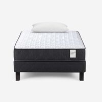 Cama Europea Rosen 1,5 Plazas Wave + Almohada Light Americana