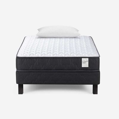 Imagen 1 del producto Cama Europea Rosen 1,5 Plazas Wave + Almohada Light Americana