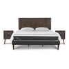 Cama Europea CIC King New Ortopedic + Respaldo Baker + 2 Veladores + Almohadas + Plum&oacute;n