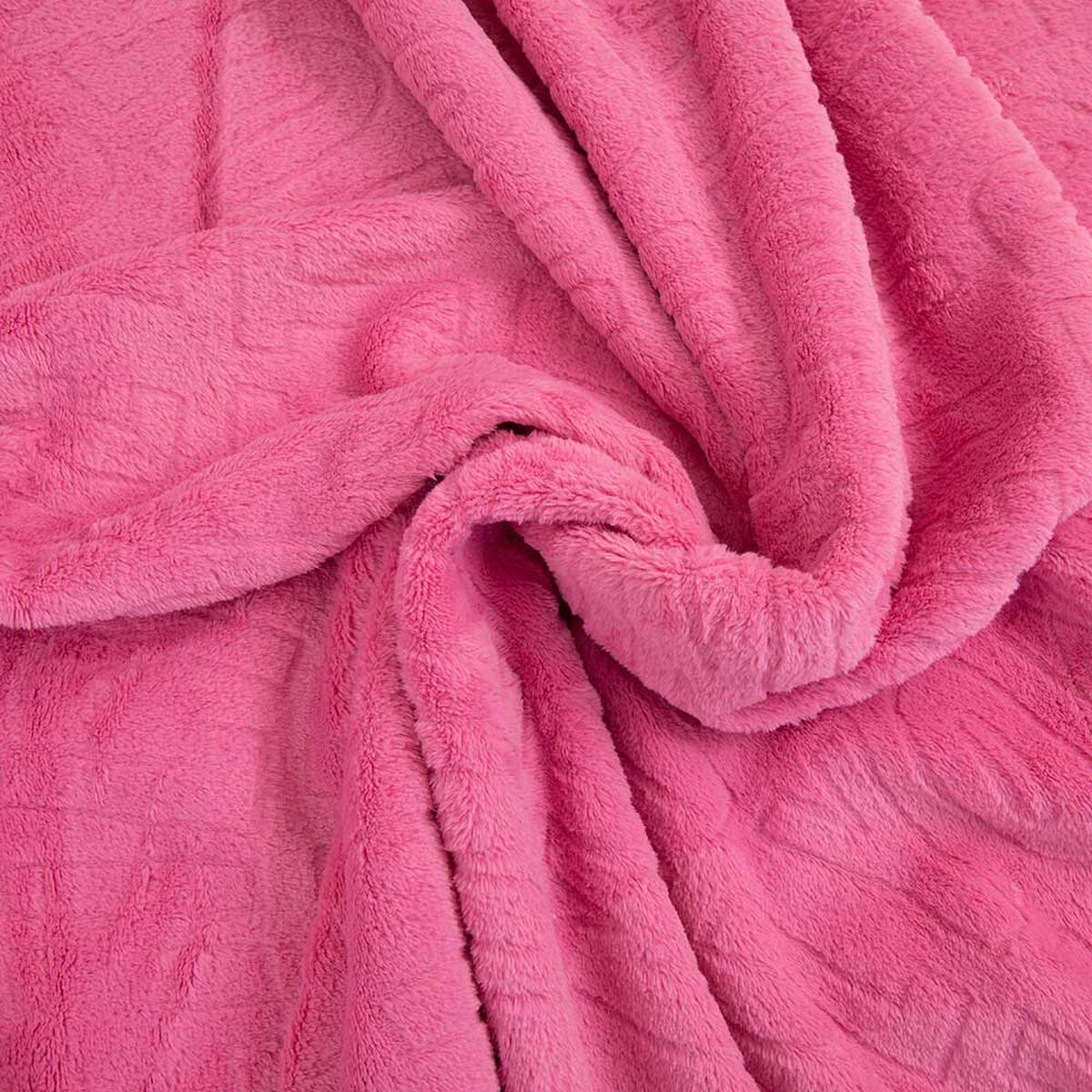 Frazada Poliéster Doral 2 Plazas Deluxe Fucsia