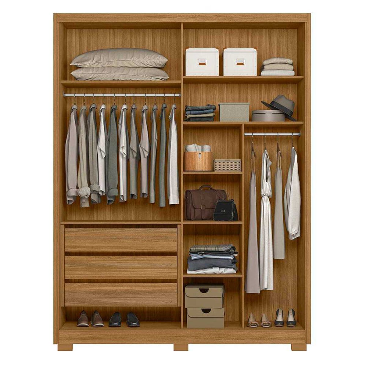 Cl&oacute;set Di Poretti Colorado 2 Puertas 3 Cajones Off White