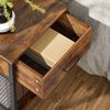 Velador TuHome Metalwood 1 Cajón