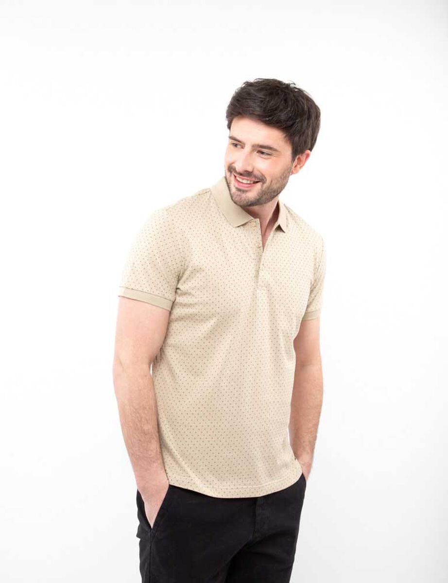 Polera Slim Piqué Algodón Manga Corta Hombre Zibel