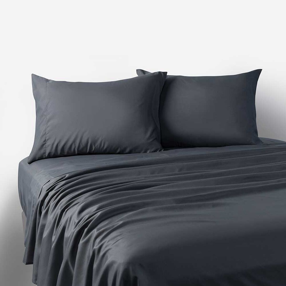 Juego de S&aacute;banas Rosen 2 Plazas Microfibra Gris Oscuro