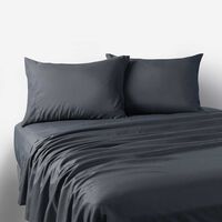 Juego de Sábanas Rosen 2 Plazas Microfibra Gris Oscuro